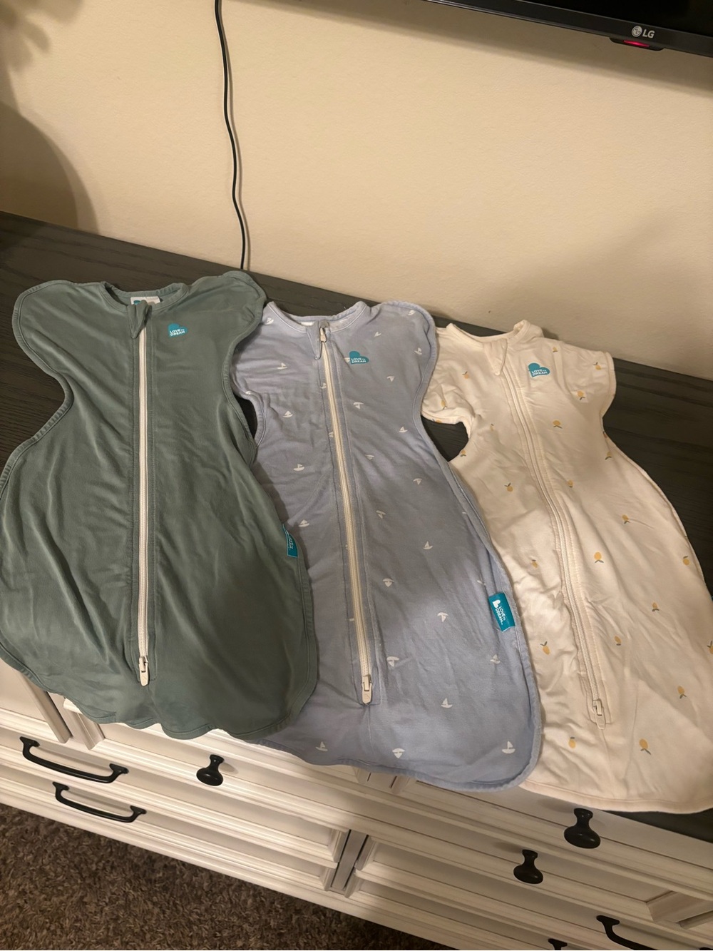 3-Set Love to Dream NB Swaddles